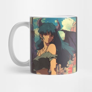 90s Demoness Anime Girl Mug
